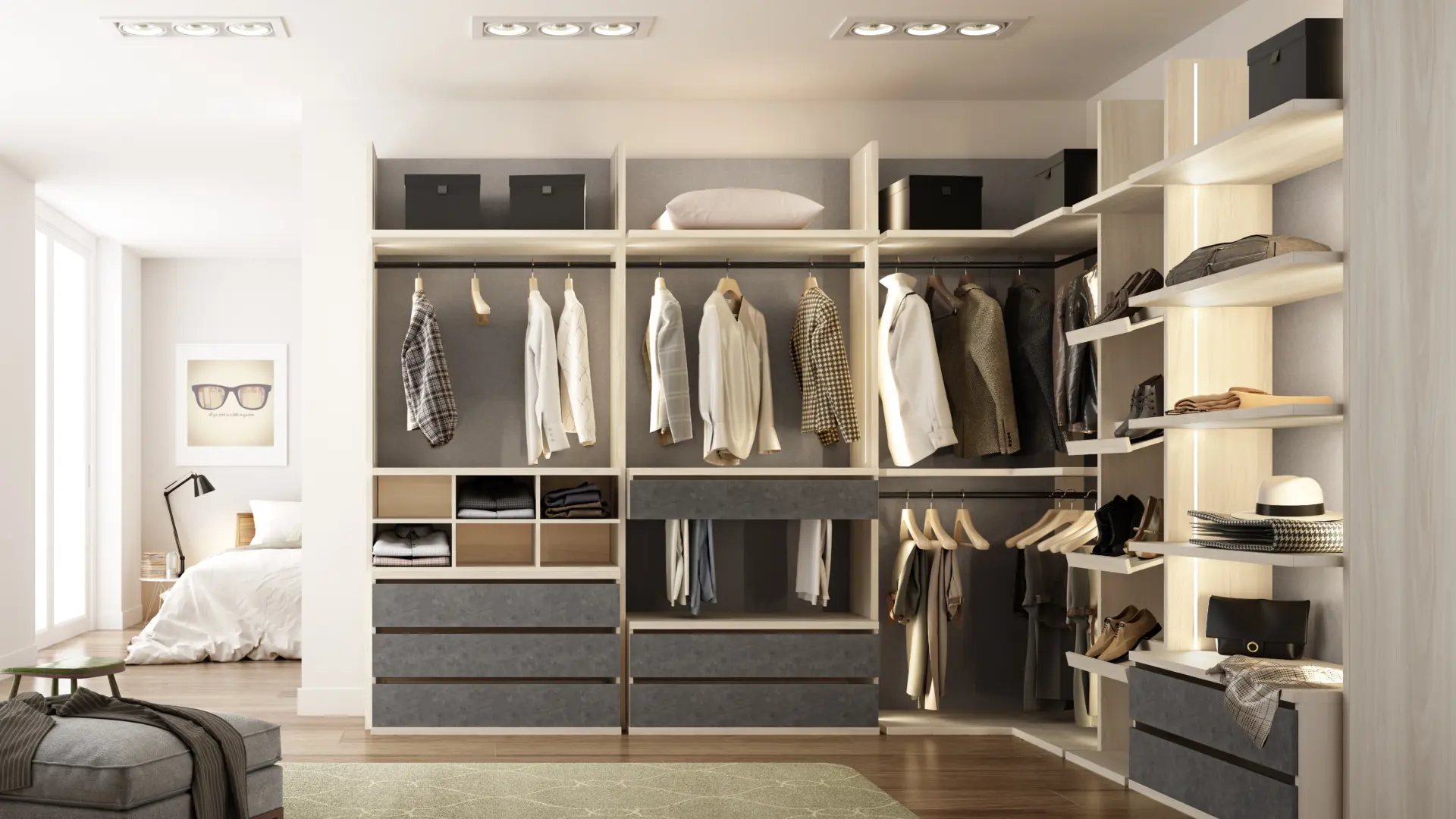 Vestidores de madera