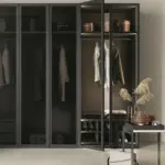 Armarios de madera puertas de cristal